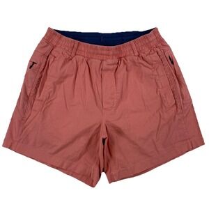 Birddogs Benjamin Cranklins Lined Oxford Shorts Men's Small Red Zipper Pockets